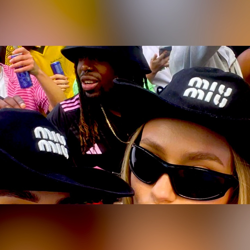 Miu Miu Black Logo Hat